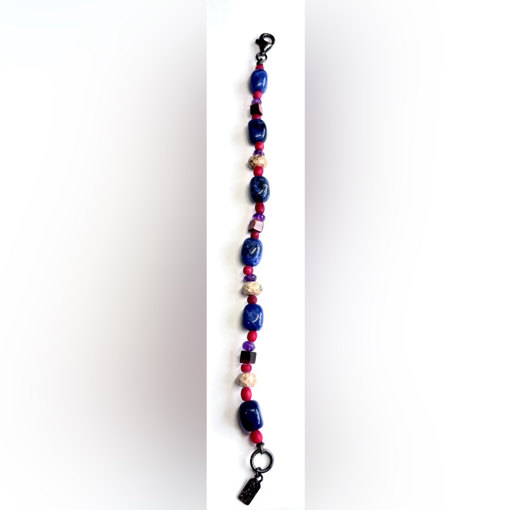 Peyote Bird Indigenous Made Vintage .925 Semi-Precious Stoned Bracelet